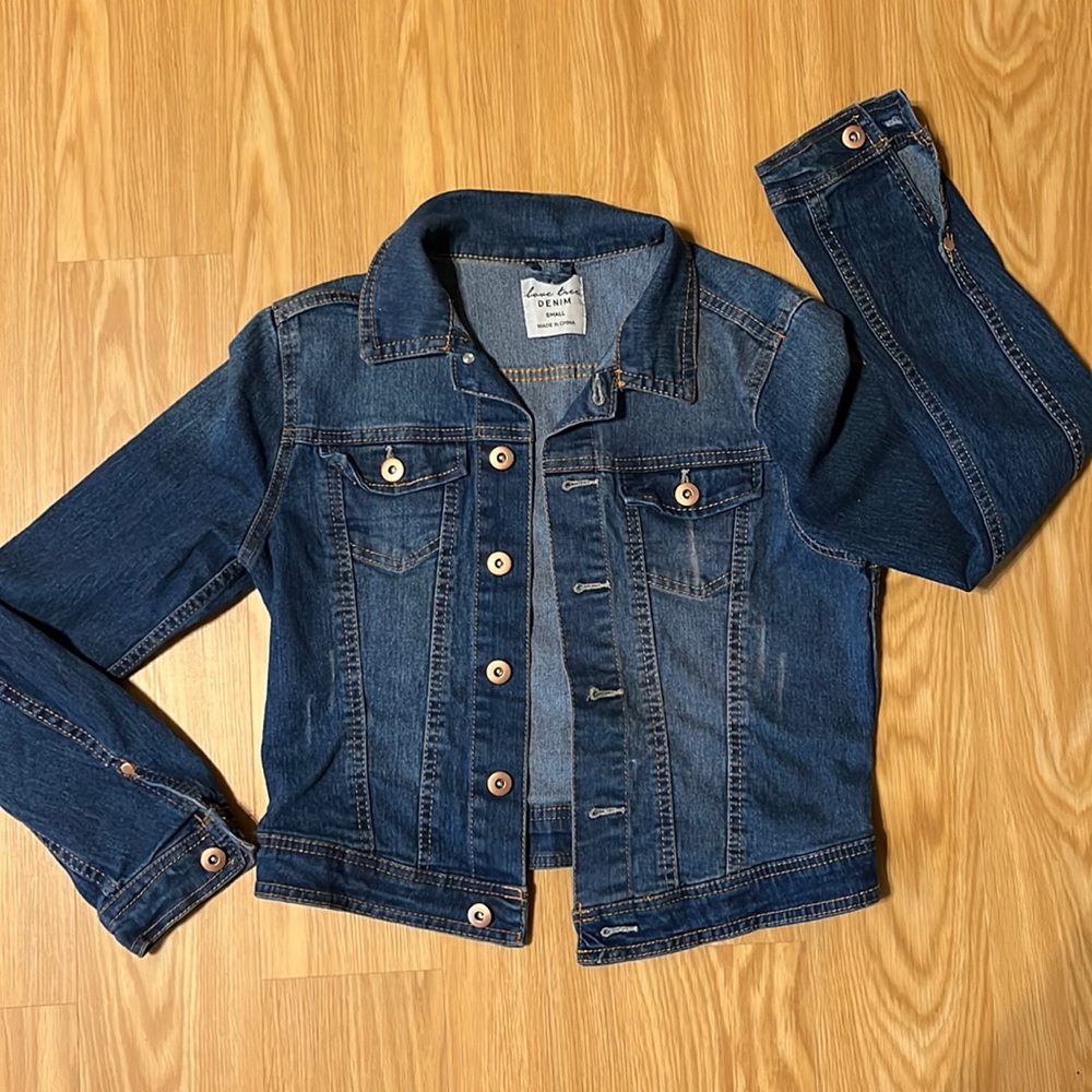 Love Tree Denim Jean Jacket, size S - Picture 3 of 7